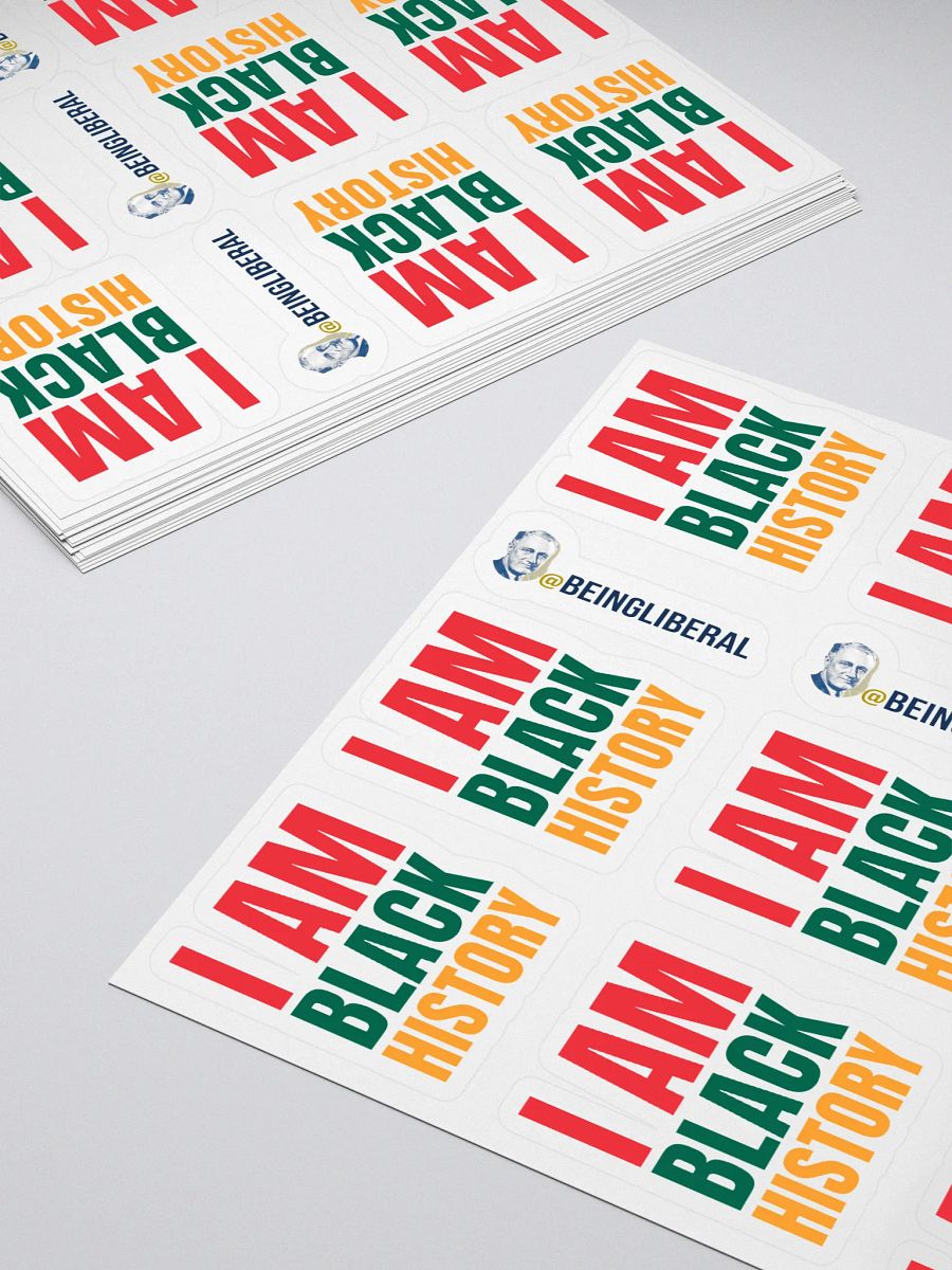 I Am Black History Stickers - Being Liberal product image (4)