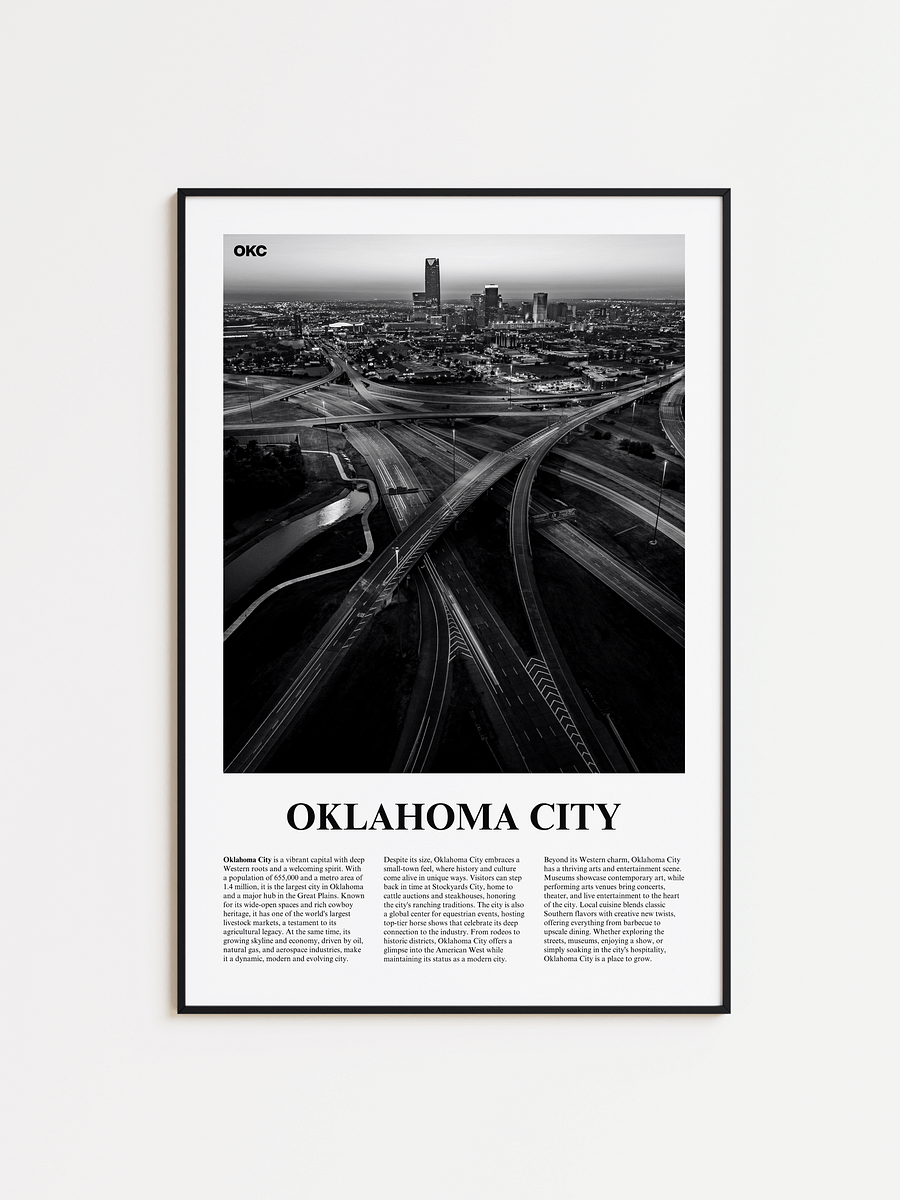 Oklahoma City 02 Newspaper Poster product image (1)