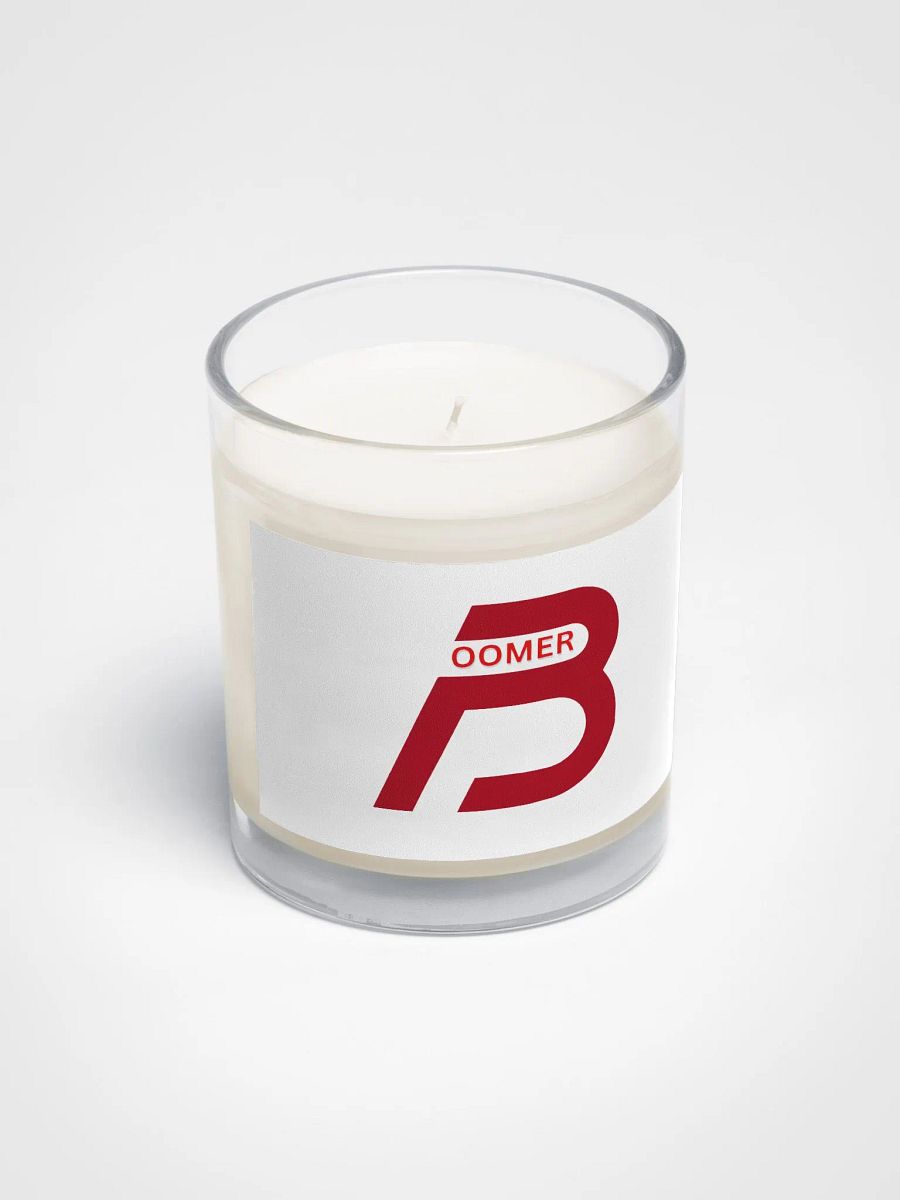 Boomer Soy Wax Candle- red logo product image (2)