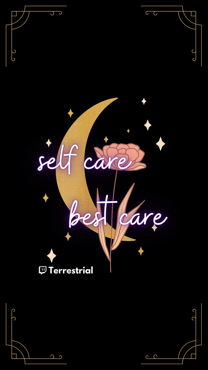 Self Care Best Care Moon Phone Wallpaper product image (1)