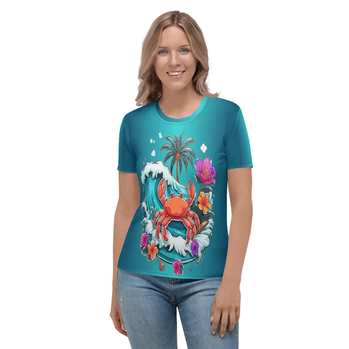 Tropical Crab All Over Print T-shirt product image (2)