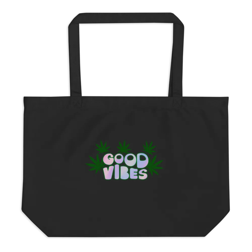 Good Vibes Cannabis Organic Tote Bag product image (1)