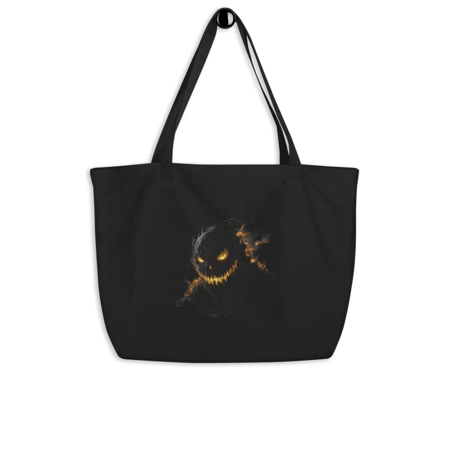 Grinning Pumpkin Flame (Econscious Organic Cotton Tote) product image (4)
