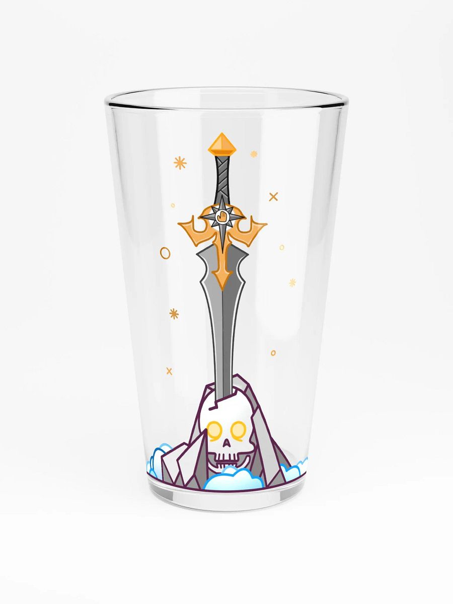 Sword in the Skull - Argent Variation - Pint Glass product image (3)