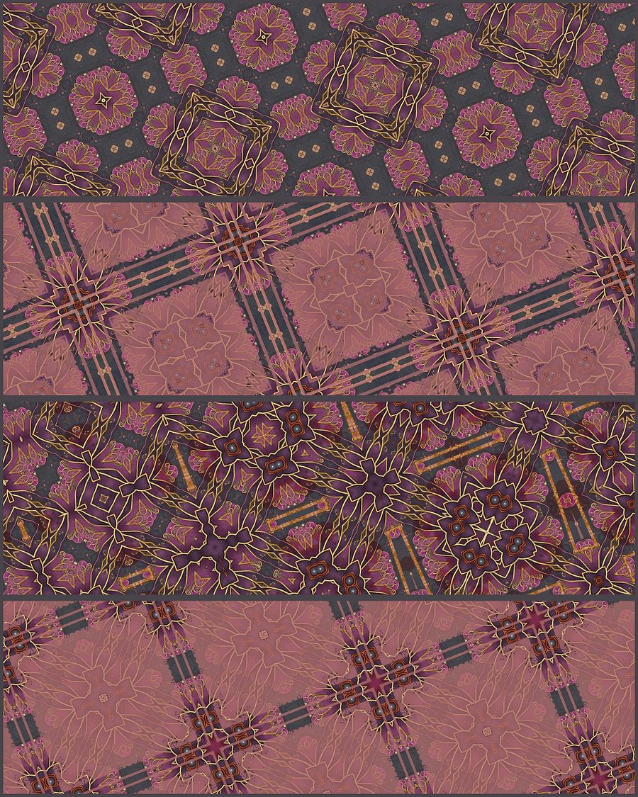 Pink Starflower Digital Paper Pack product image (5)