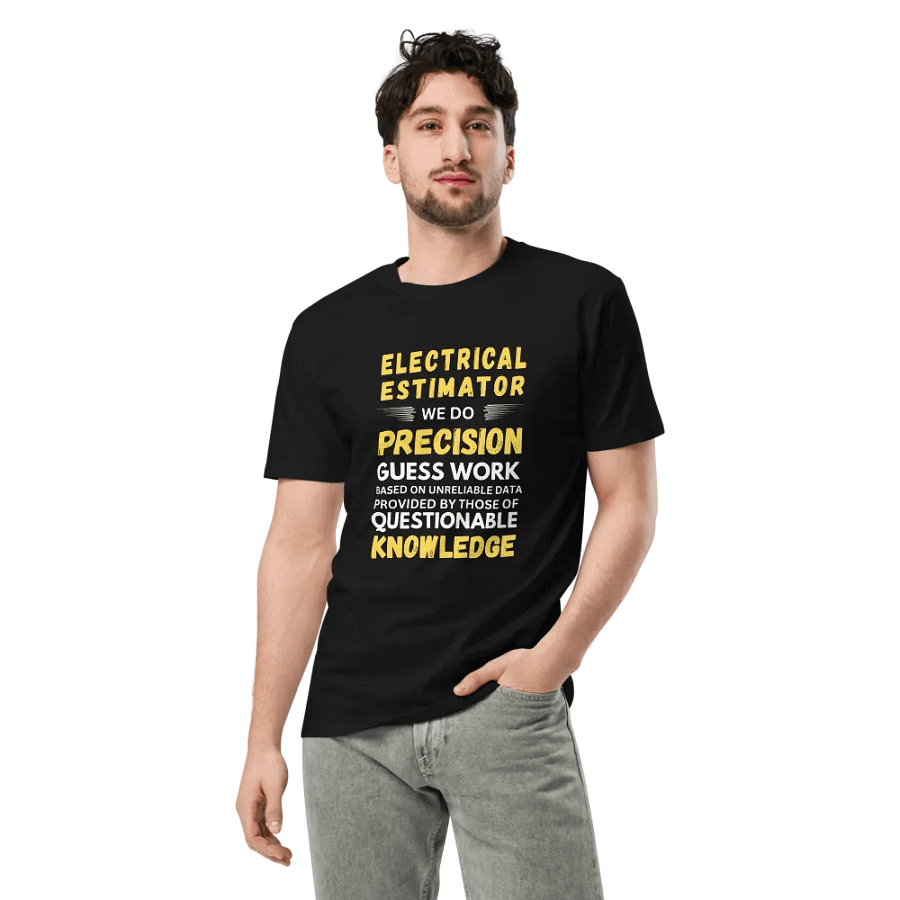 Electrical Estimator We Do Unisex Premium T-Shirt product image (3)