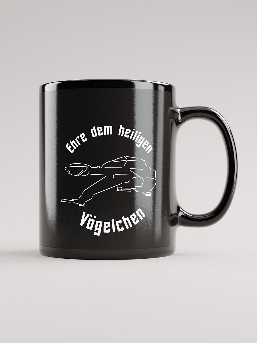 Ehre dem Vögelchen - Tasse schwarz product image (1)