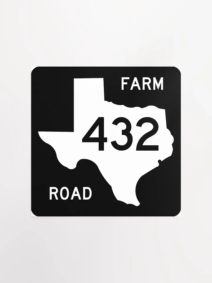 Texas Farm Road Sign FM 432 Poster product image (2)