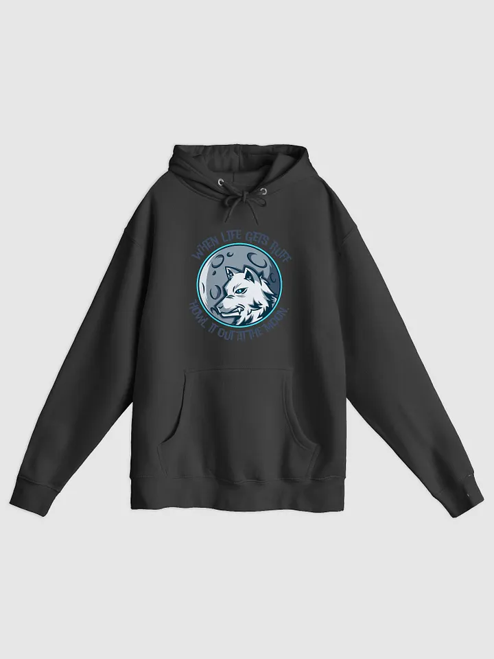 Moonlit Howling Wolf Hoodie product image (3)