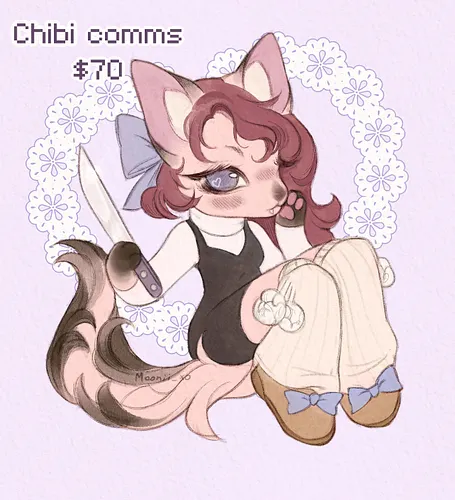 Hi bbys, I’m opening these chibi cоmms

💲7️⃣0️⃣ per piece, includes:
♡ Fullbody character
♡ Soft details & colors
♡ Cute pers...