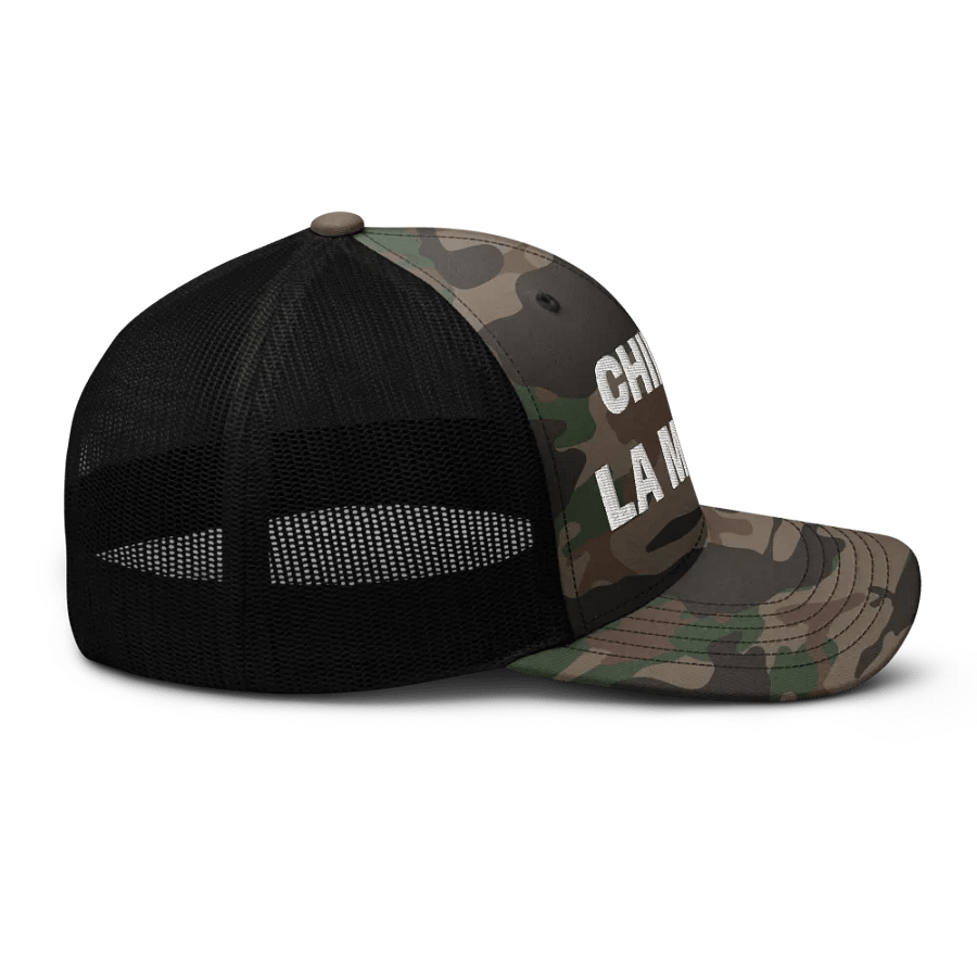 Chinga La Migra Hat - Embroidered Camouflage Trucker Cap product image (5)