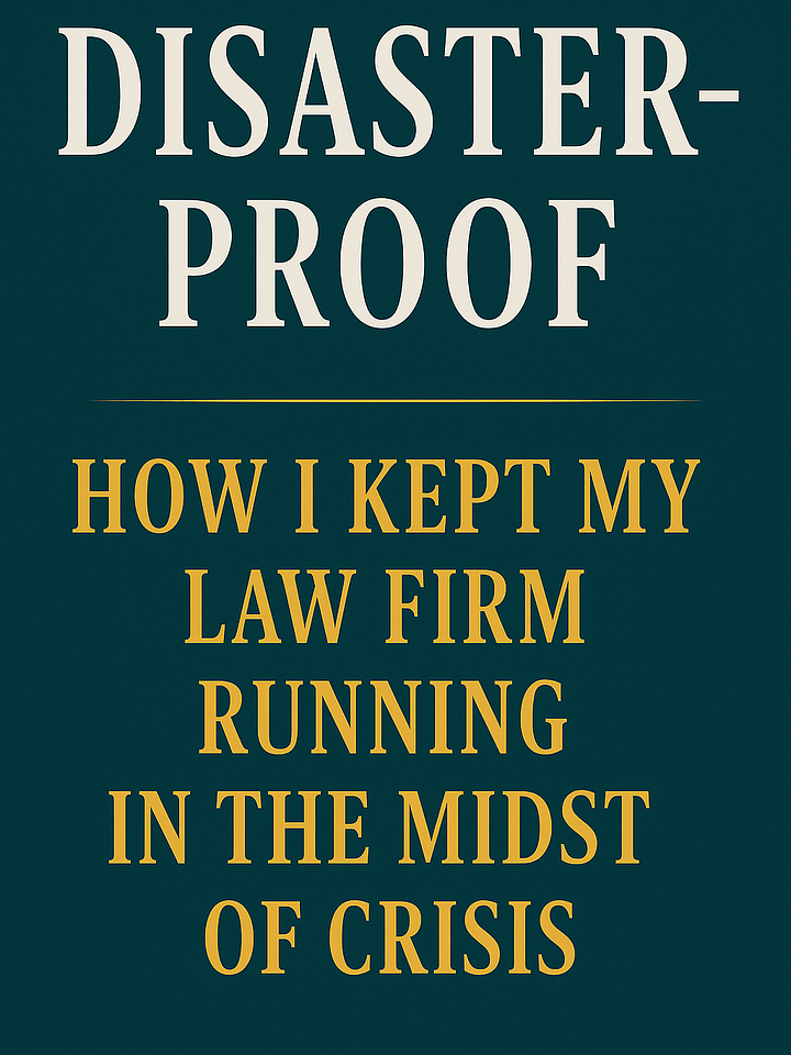 Disaster-Proof: How I Kept My Law Firm Running in the Midst of Crisis product image (1)