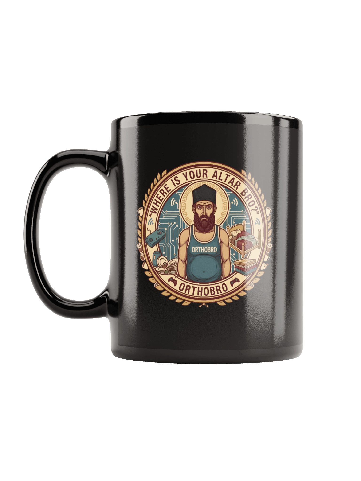 Where Is Your Altar Bro? (Black Mug) product image (11)
