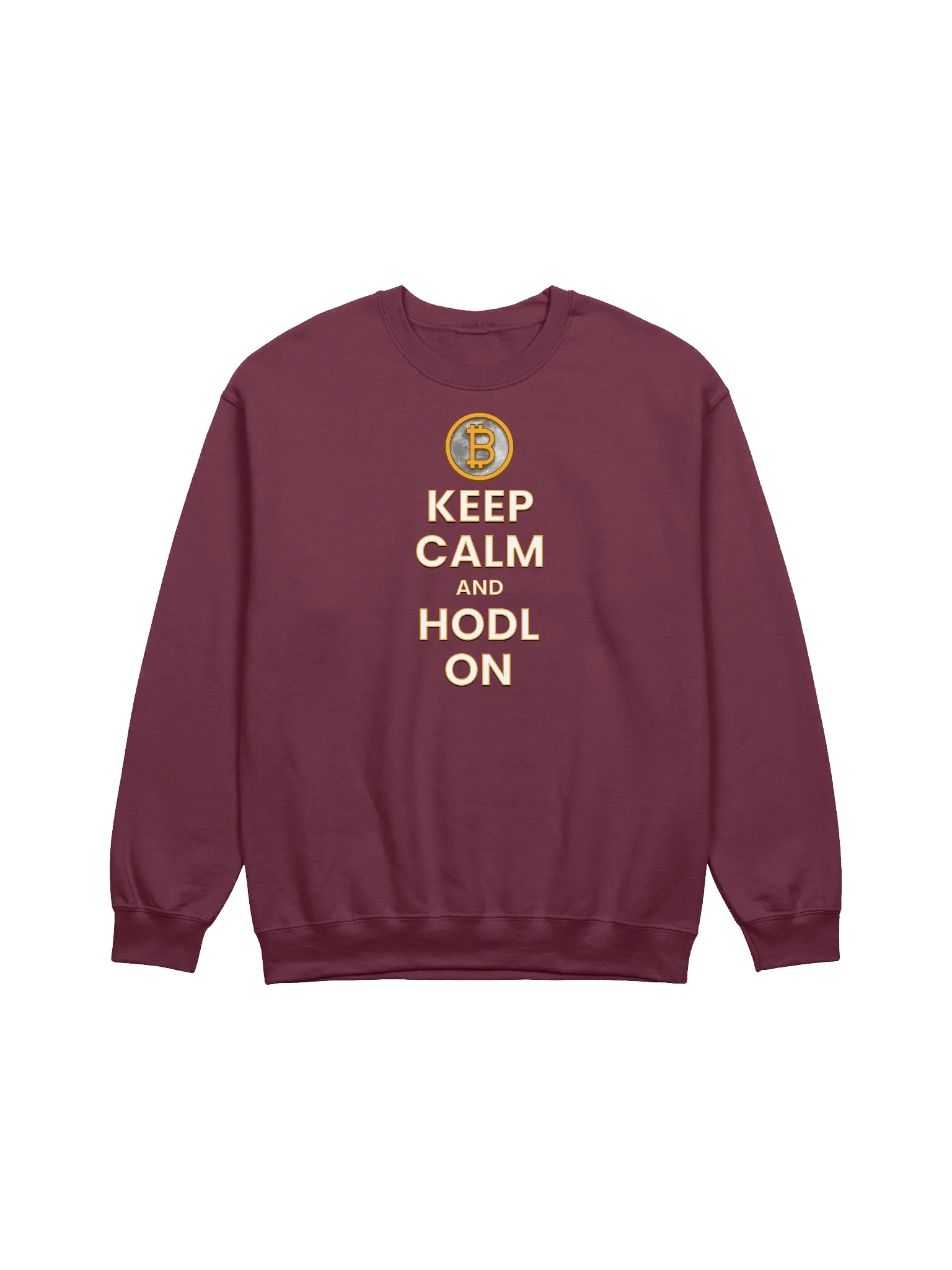 KEEP CALM AND HODL ON SWEATSHIRT product image (1)