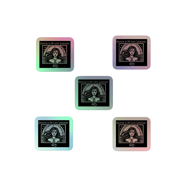 Cancer Zodiac 2025, Emotions are My Love Language, Holo Sticker Pack product image (2)