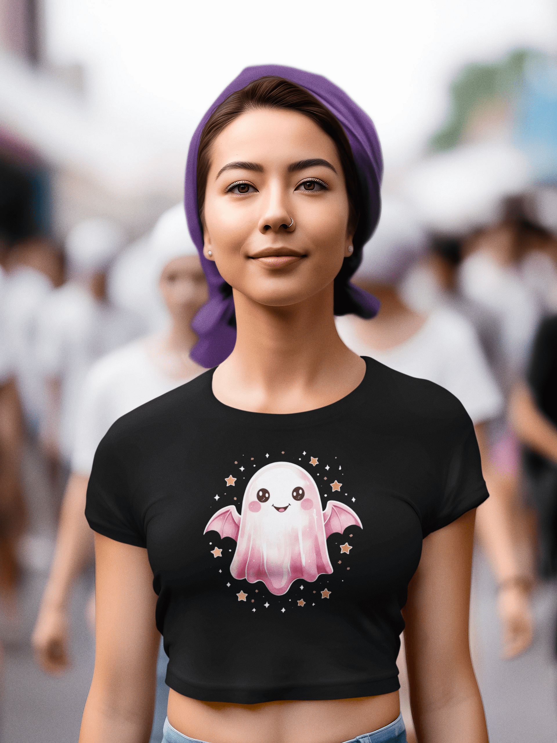 The Ghostly Good Vibes Crop Top product image (2)