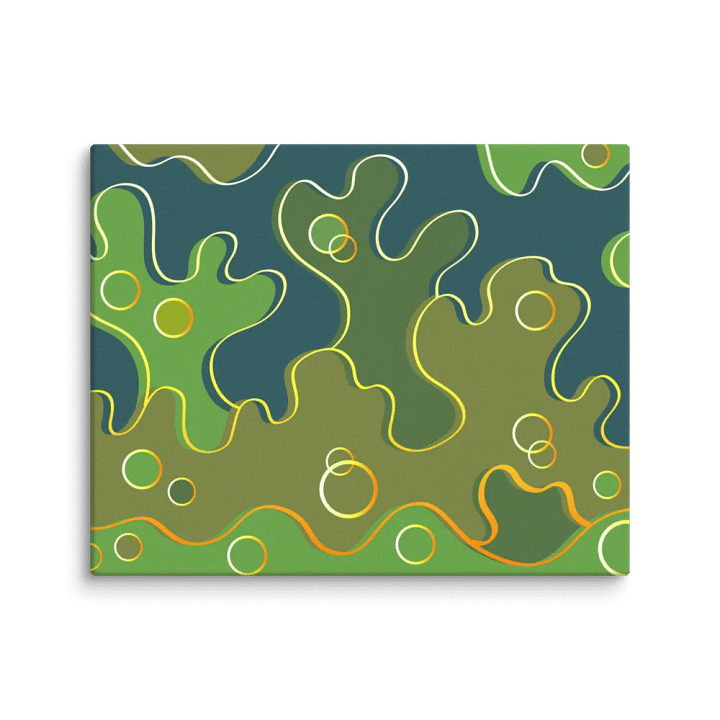 Organic Waves Canvas Art - Abstract Landscape No. 5 product image (1)