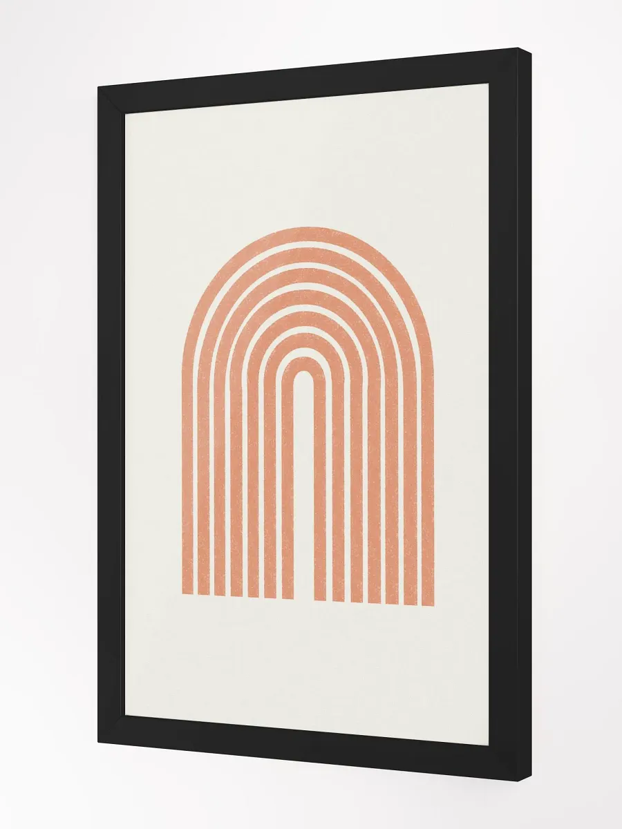 Symmetrical Coral Arch Framed Poster | Elegant and Modern Wall Art product image (1)