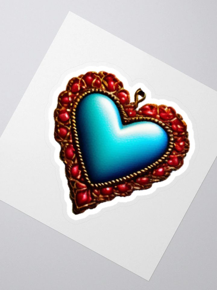 Whimsical Valentine’s Day Heart Sticker product image (2)