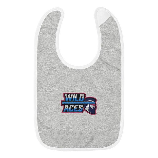 Wild Aces Embroidered Baby Bib product image (1)