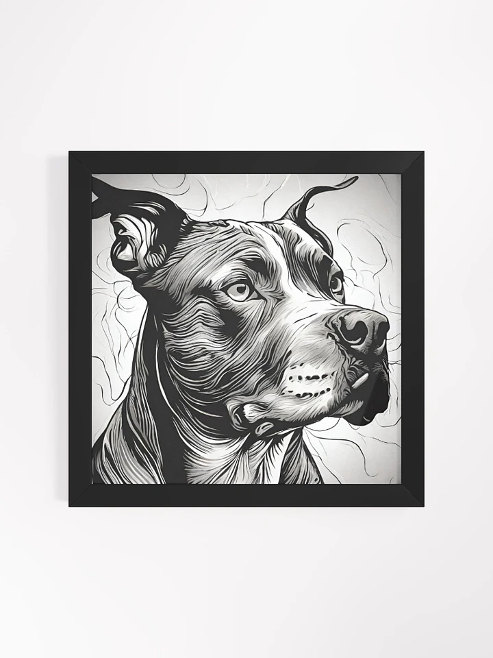 Celebrate Your Pit Bull with This Fiercely Adorable Framed Poster! product image (1)
