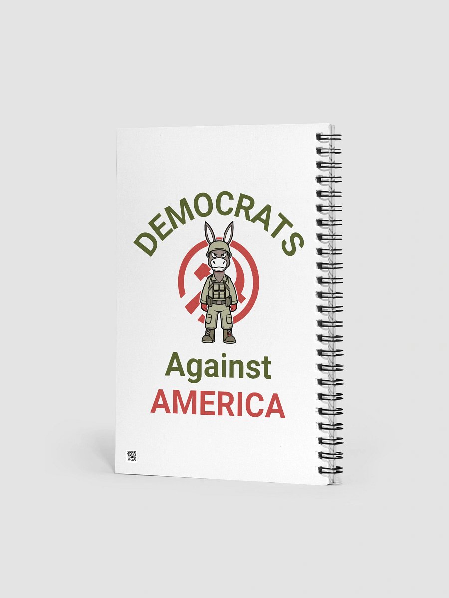 Democrats Against America - Combat Donkey spiral notebook product image (2)