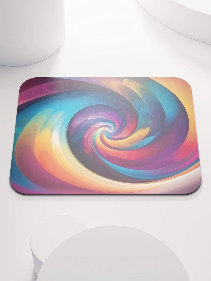The Psychedelic Rainbow Spiral Classic Mouse Pad product image (1)