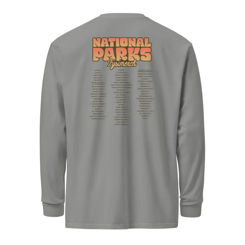 National Parks Tour Organic cotton Long sleeve t-shirt product image (2)