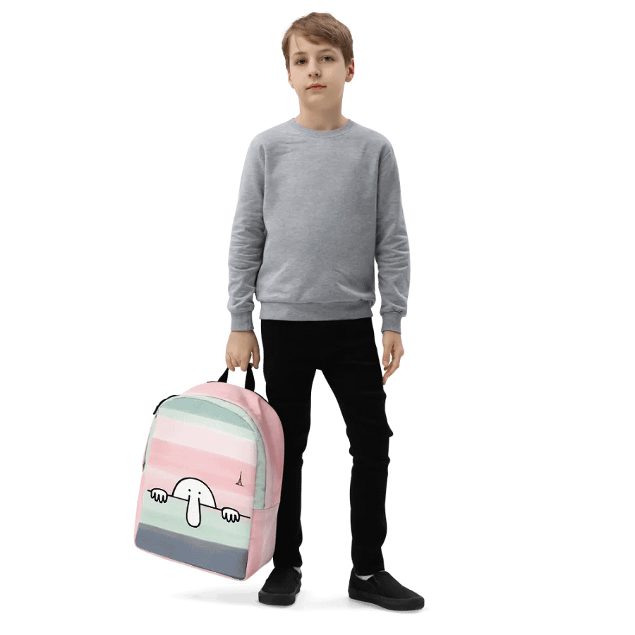 "Kilroy" All-Over Print Minimalist Backpack product image (7)