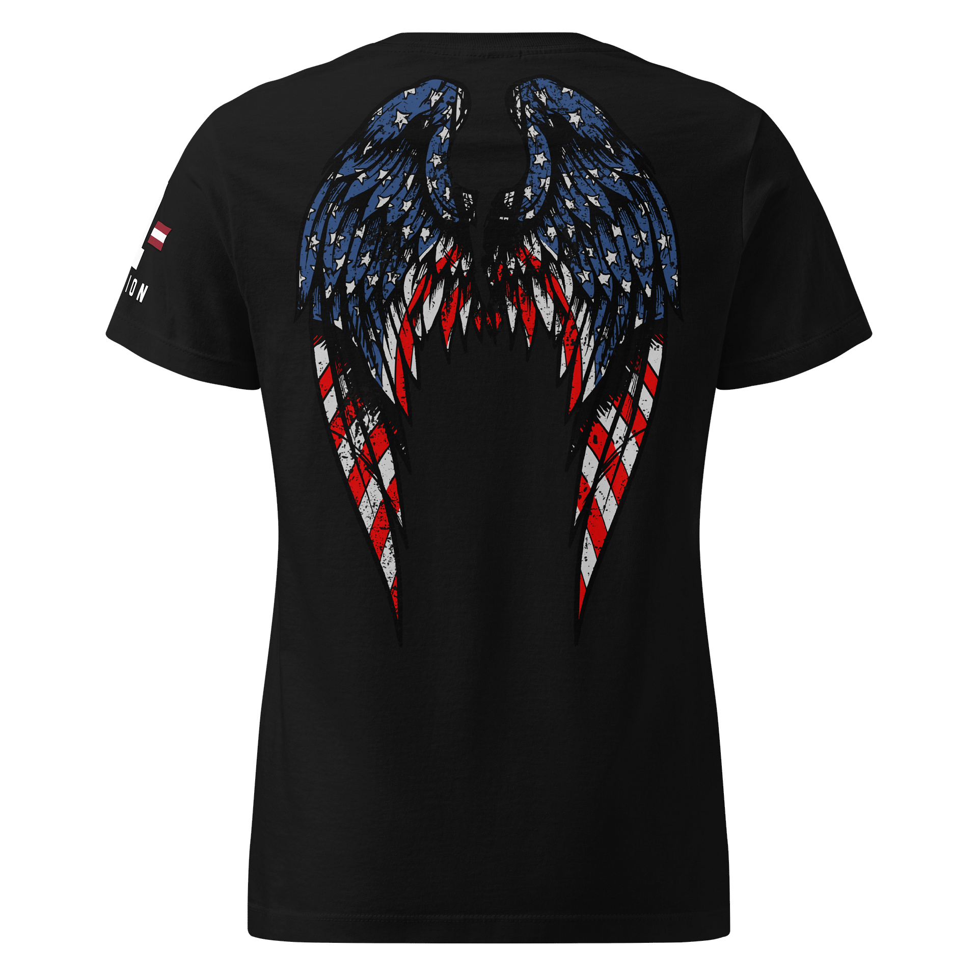American Flag Angel Wings Women's Fit product image (1)