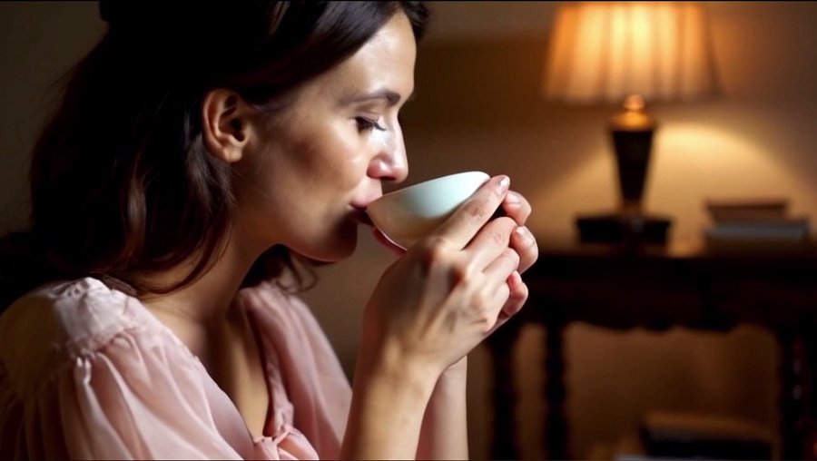 Woman Enjoying Her tea 4k Generative AI for Personal and Commercial Use product image (1)