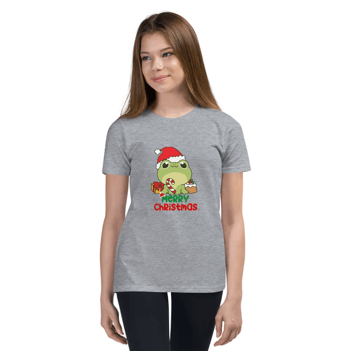 Festive Frog Christmas Youth T-Shirt product image (131)