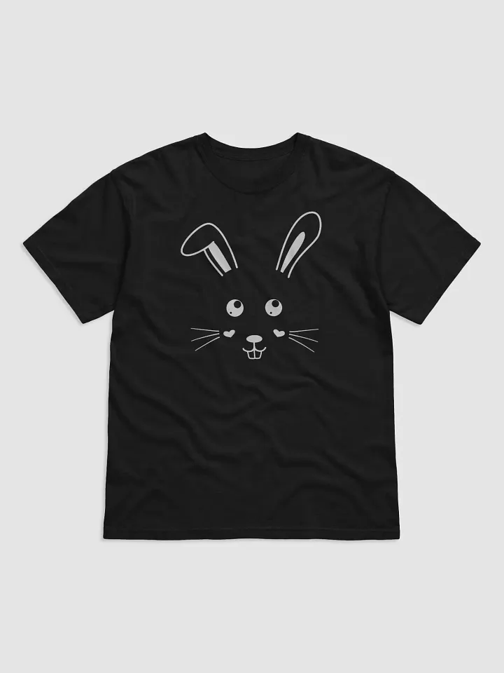 Cute Bunny Face Garment-Dyed Heavyweight T-Shirt, Unisex T-Shirt, Spring Apparel, Easter Gift, Animal Lover Tee, Cute Graphic Shirt product image (2)