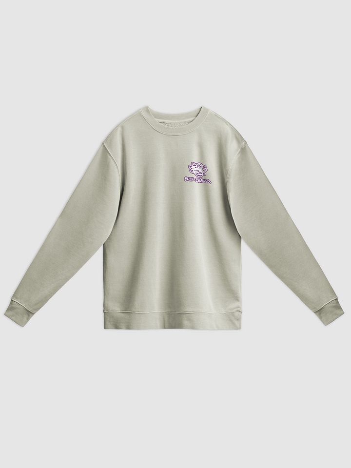 BUSY-BRAINED (sm. lined design, #763D7D) printed pigment crewneck product image (7)