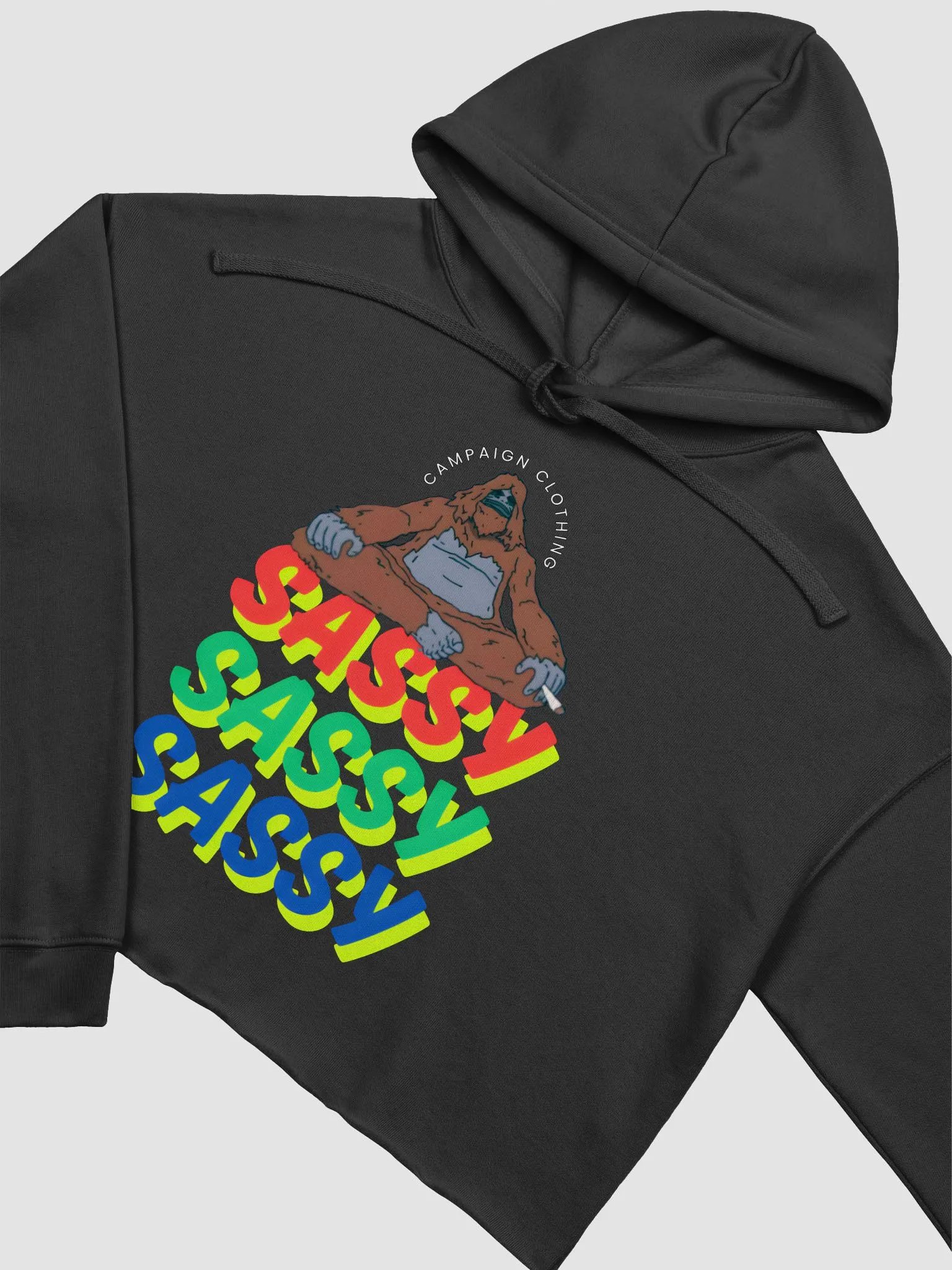 [Stoner's Haven'] Sassy Crop Top Hoodie product image (23)