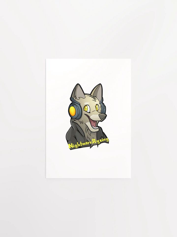 NightmareRyzing Anthro Wolf Poster product image (1)