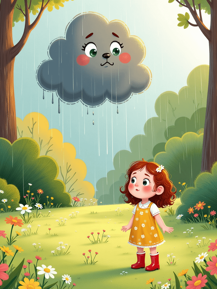 Talia and the Cloud That Cried | Kids Storybook PDF | 25-Page Illustrated eBook | Instant Digital Download product image (2)