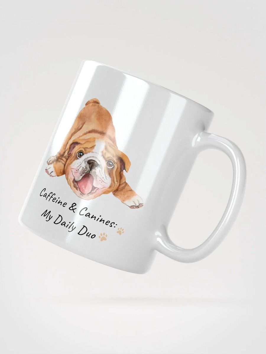 Caffeine and Canines White Glossy Mug product image (6)