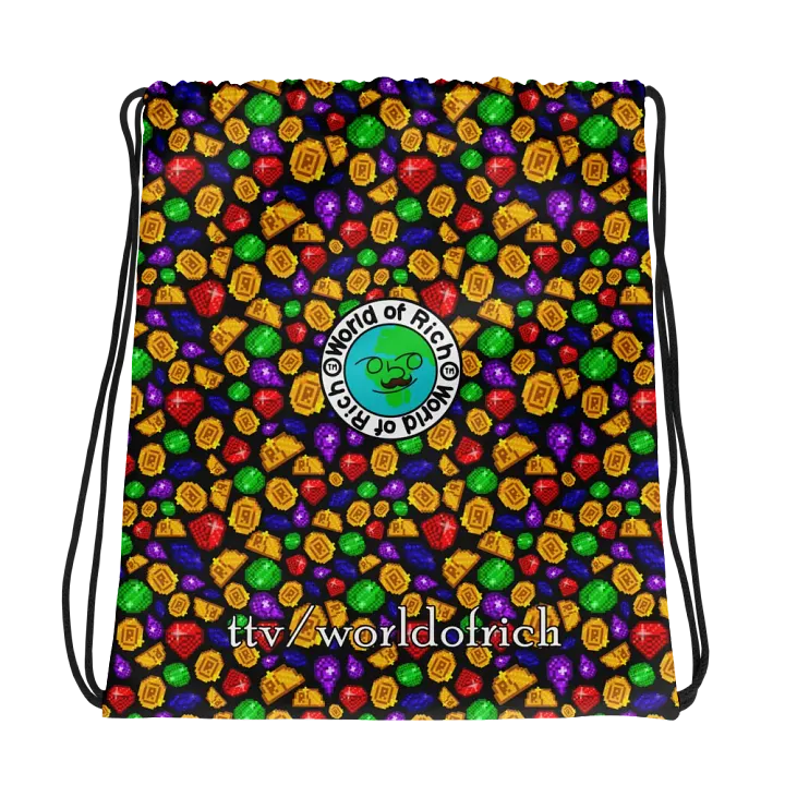 worldofrich Coin and Gem Pull-String Bag product image (1)
