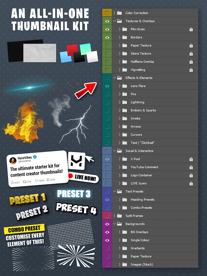 HeroVibes's Essential Thumbnail Pack product image (2)