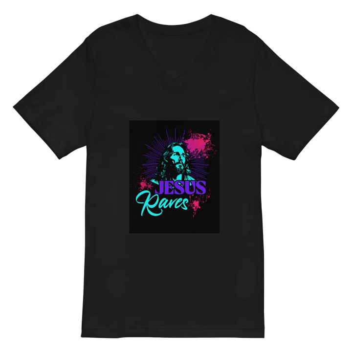 party jesus, jesus raves, Vibe V-Neck Tee product image (2)