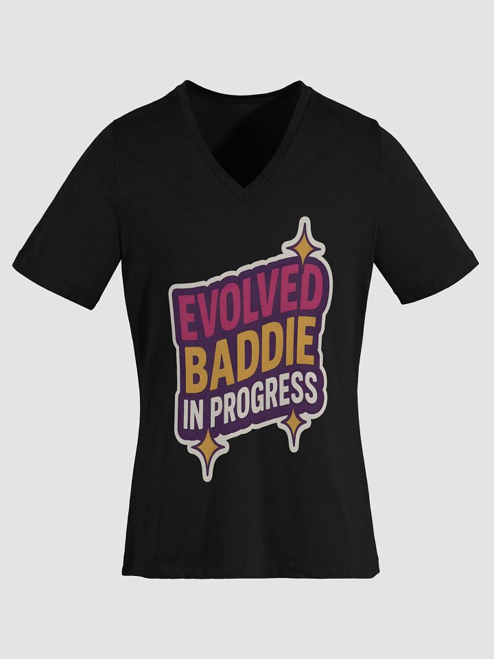Evolved Baddie in Progress V-Neck Tee product image (3)
