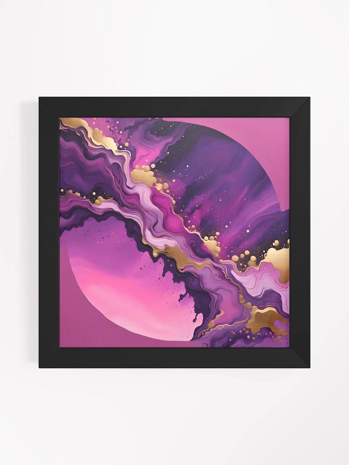 Violet Radiance - Dutch Pour Sunrise Art Print product image (1)