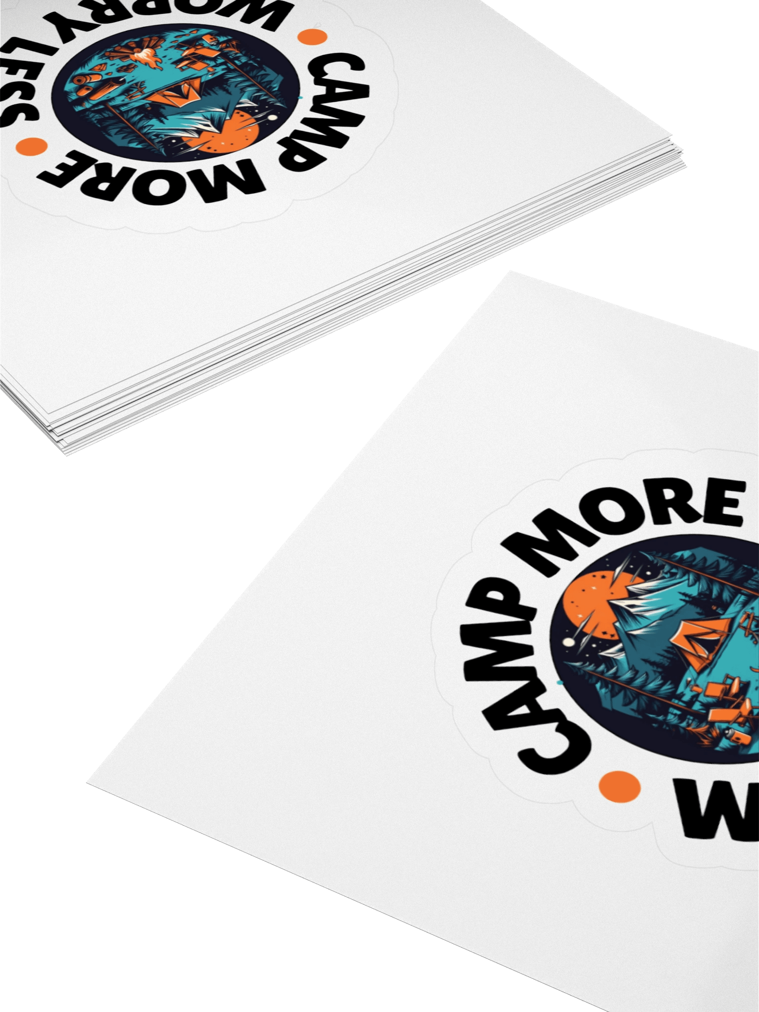 Camp More Worry Less Sticker product image (7)