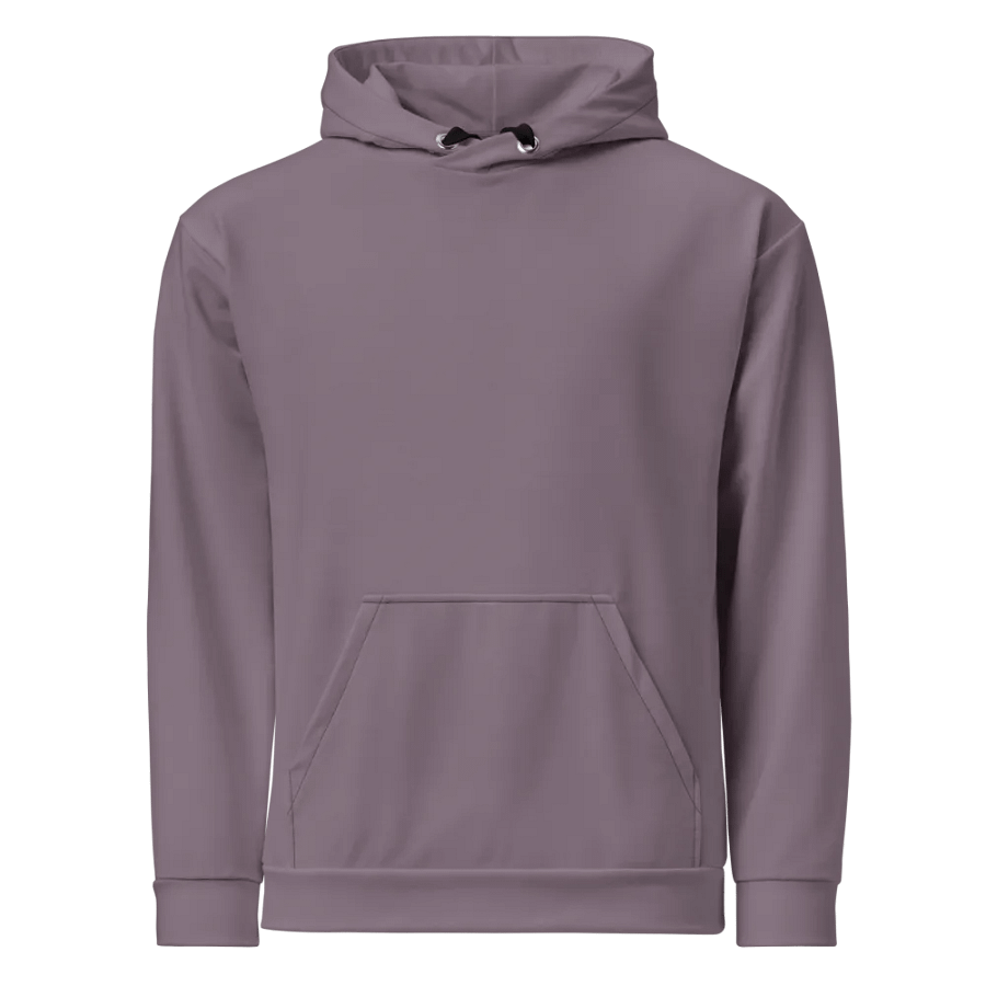 Plain Faded Orchid Grey Soft Summer Unisex Recycled Polyester Heavyweight Premium Hoodie by Treasure Pie product image (1)