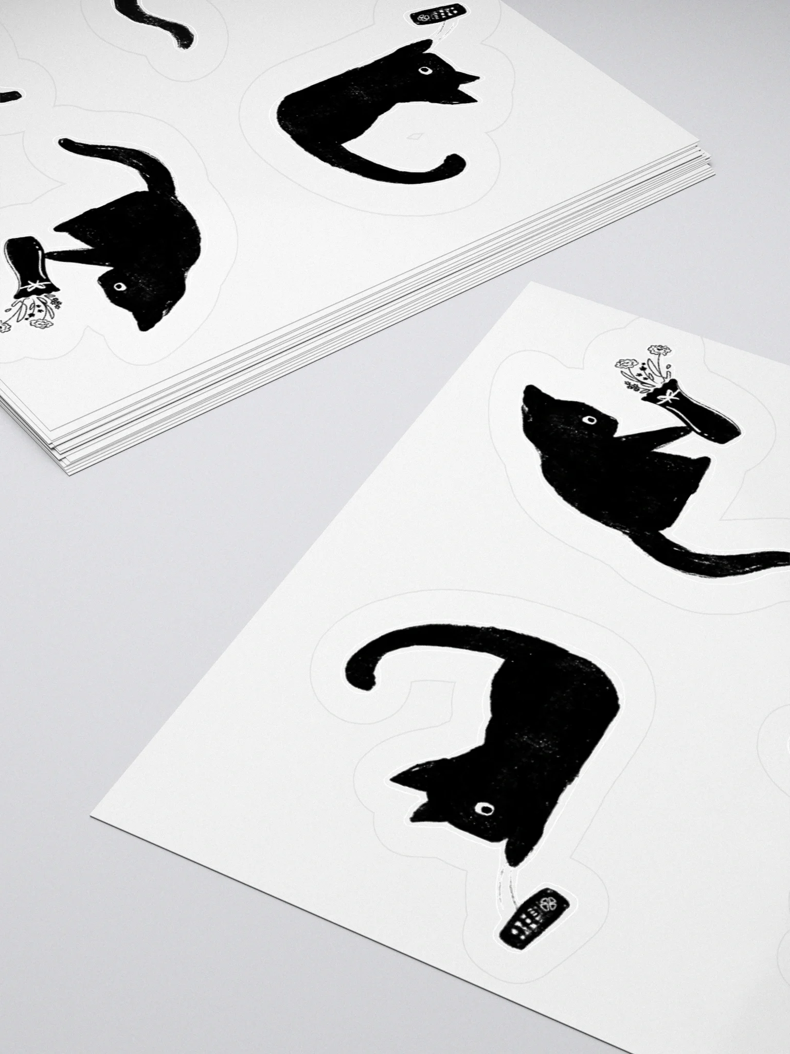 Bad Cats Knocking Stuff Over Stickers product image (7)