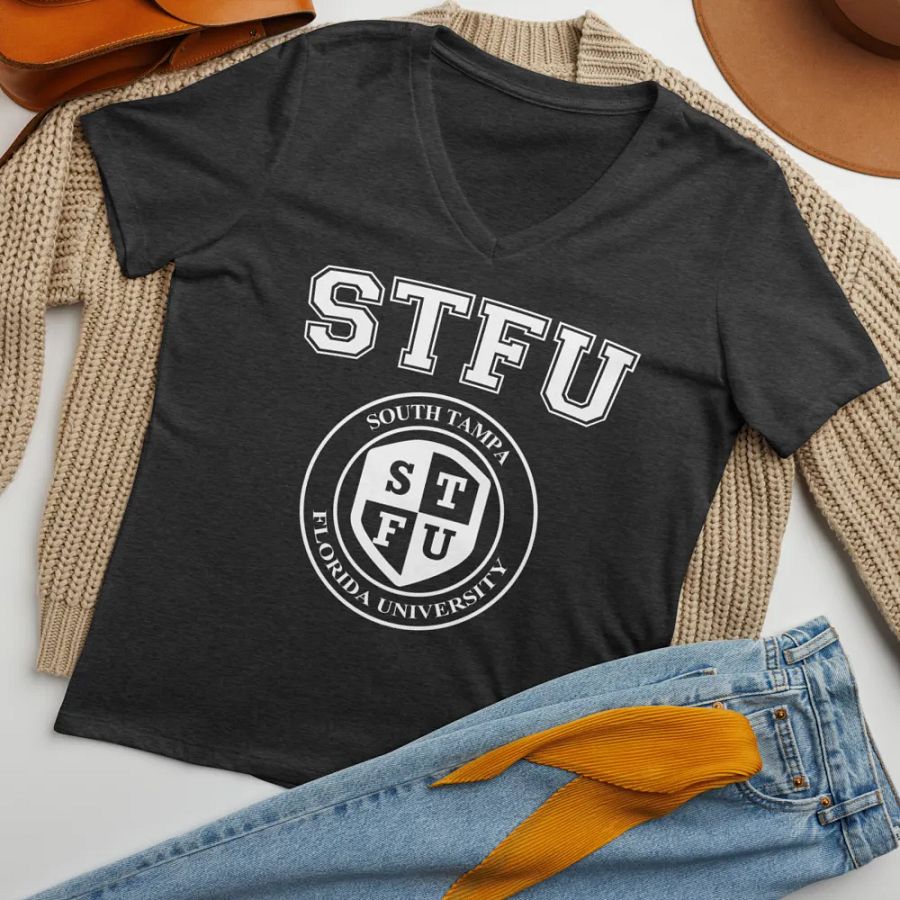 Women's Relaxed V-Neck T-Shirt Dark Colors product image (33)