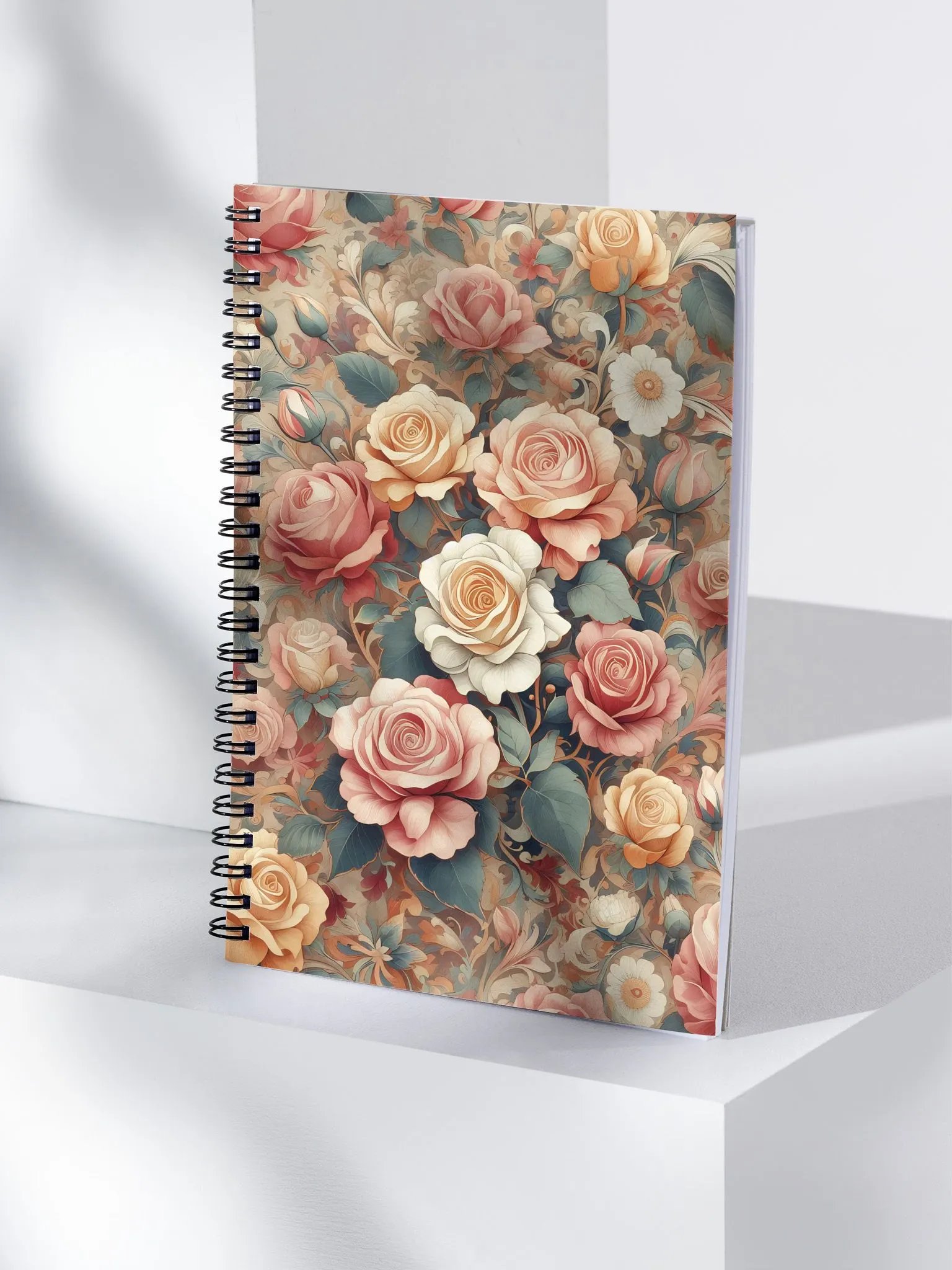 Royal Floral Spiral Notebook product image (4)