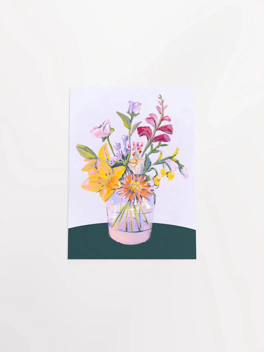 Vibrant Painted Blossoms Matte Poster Print product image (4)