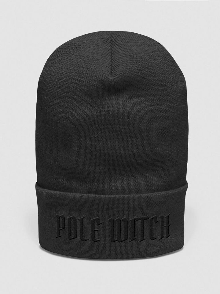 POLE WITCH Blackout Embroidered Beanie product image (1)